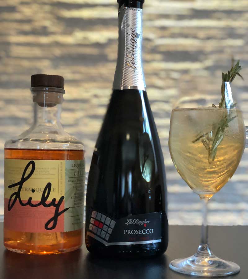 cocktail-lily-prosecco lily spritz